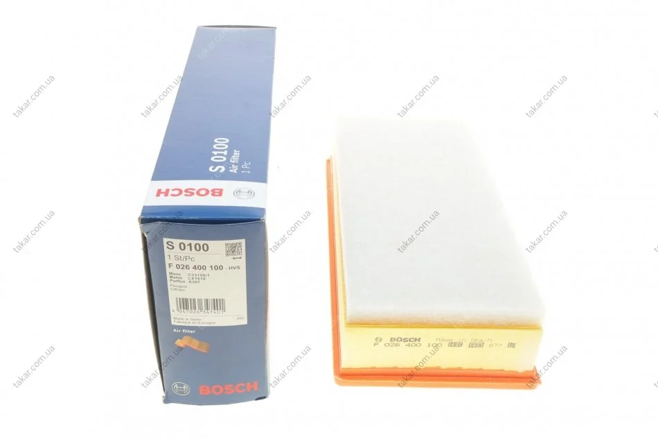 Воздушный фильтр BOSCH F026400100 (фото 1)