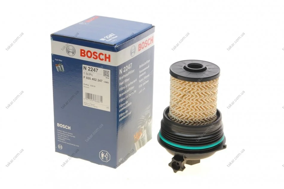 Топливный накручиваемый фильтр дизель BOSCH F 026 402 247 (фото 1)