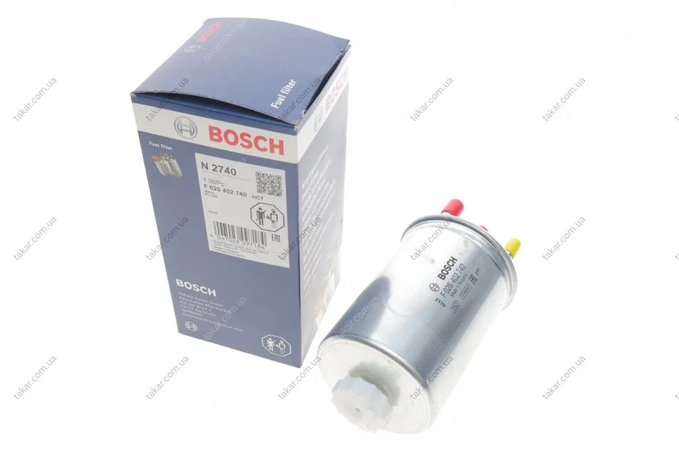 Паливний прямоточний фільтр бензин BOSCH F026402740 (фото 1)