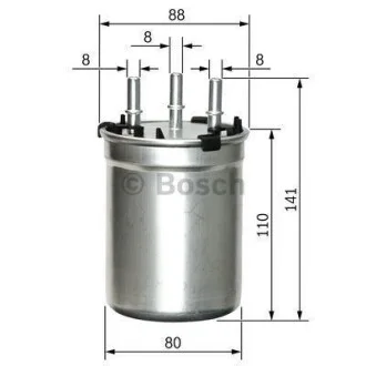 Паливний прямоточний фільтр дизель BOSCH F026402834