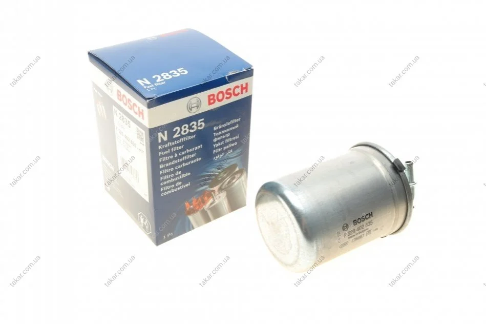 Топливный прямоточный фильтр дизель BOSCH F 026 402 835 (фото 1)