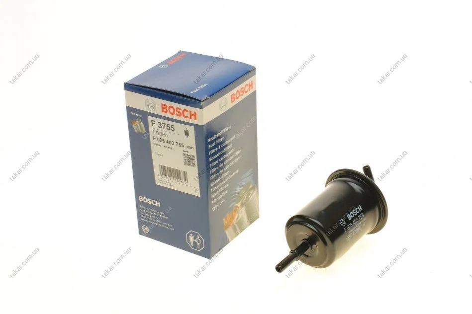 Топливный прямоточный фильтр бензин BOSCH F 026 403 755 (фото 1)