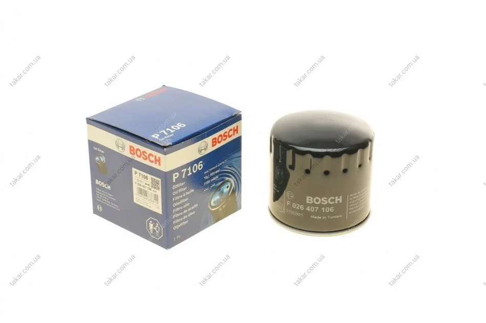 Масляний фільтр гвинт накручуваний BOSCH F 026 407 106 (фото 1)