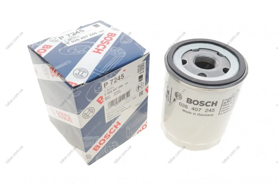 Масляний фільтр гвинт накручуваний BOSCH F026407245 (фото 1)