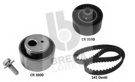 Комплект ремня ГРМ 145 зубцов BREDA LORETT KCD0746