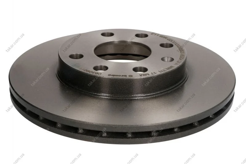 Гальмівний диск двосторонній на передній міст вентильований 6 BREMBO 09.3090.11 (фото 1)