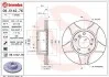 Торзмозной диск двухсторонний на передний мост вентилируемый 5 BREMBO 09.5142.76 (фото 1)