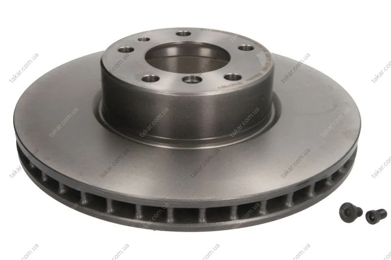 Торзмозной диск двухсторонний на передний мост вентилируемый 5 BREMBO 09.5579.21 (фото 1)