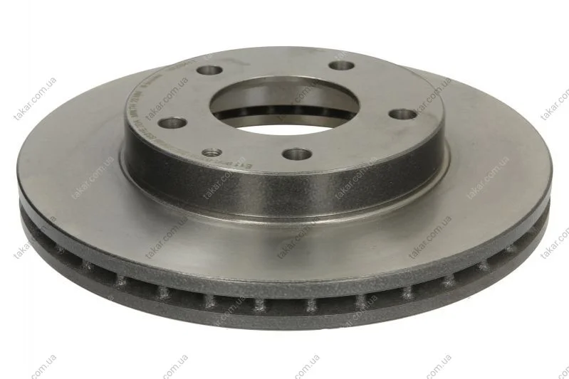 Торзмозной диск двухсторонний на передний мост вентилируемый 5 BREMBO 09.5584.11 (фото 1)