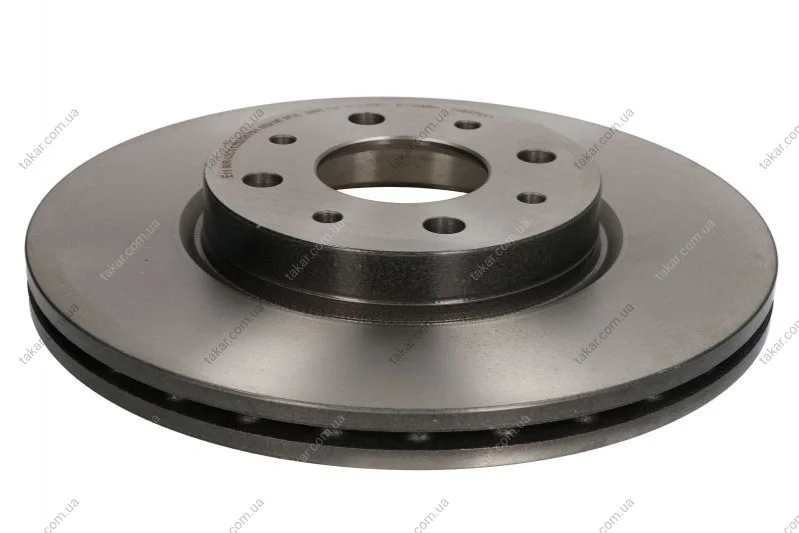 Торзмозной диск двухсторонний на передний мост вентилируемый 4 BREMBO 09.5870.11 (фото 1)