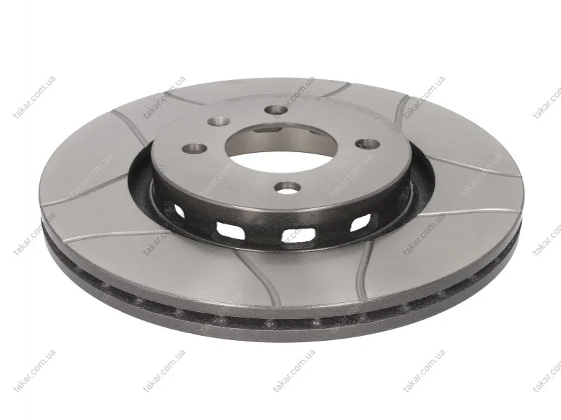 Торзмозной диск двухсторонний на передний мост вентилируемый 4 BREMBO 09.6728.75 (фото 1)