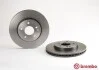 Гальмівний диск двосторонній на передній міст вентильований 5 BREMBO 09.6845.11 (фото 1)