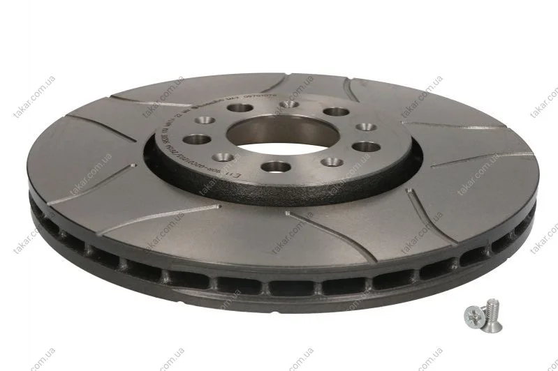Торзмозной диск двухсторонний на передний мост вентилируемый 5 BREMBO 09.7010.76 (фото 1)