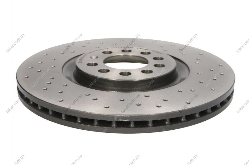 Торзмозной диск двухсторонний на передний мост вентилируемый 5 BREMBO 09.7880.1X (фото 1)