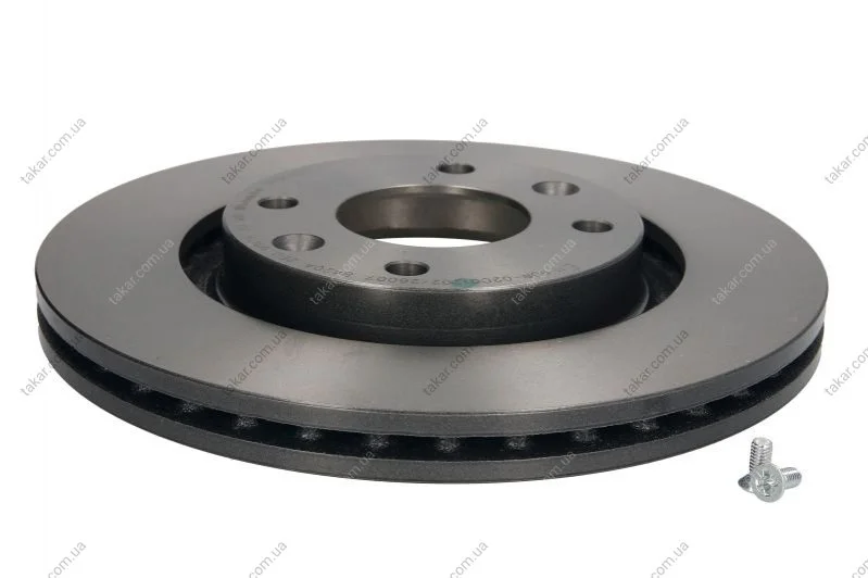 Гальмівний диск двосторонній на передній міст вентильований 4 BREMBO 09.8695.11 (фото 1)