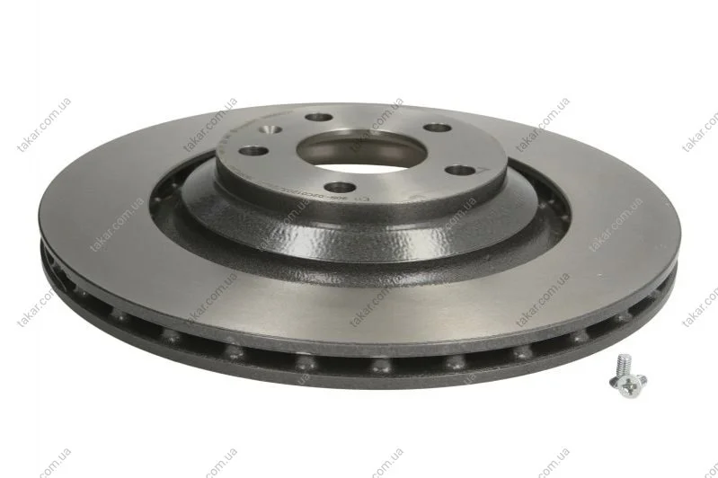 Гальмівний диск двосторонній на задній міст вентильований 5 BREMBO 09.8842.21 (фото 1)