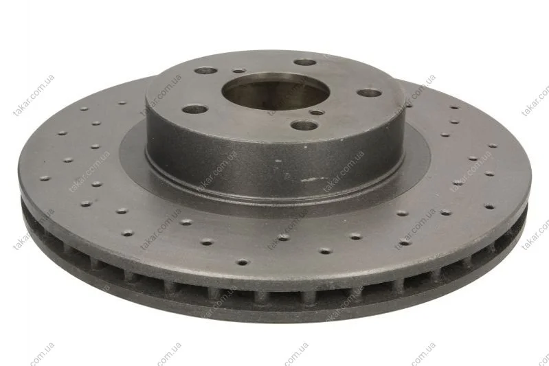 Торзмозной диск двухсторонний на передний мост вентилируемый 5 BREMBO 09.9077.1X (фото 1)