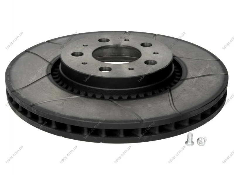 Торзмозной диск двухсторонний на передний мост вентилируемый 5 BREMBO 09.9130.75 (фото 1)