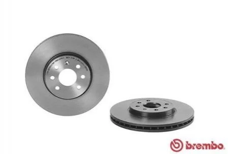 Торзмозной диск двухсторонний на передний мост вентилируемый 6 BREMBO 09.9159.21 (фото 1)