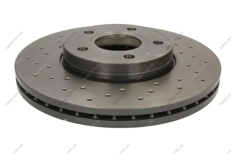 Гальмівний диск двосторонній на передній міст вентильований 5 BREMBO 09.9464.1X (фото 1)