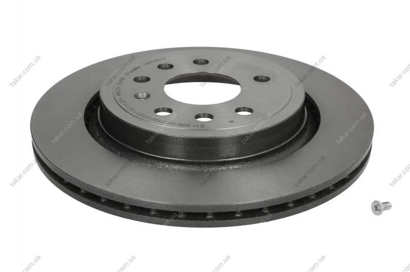Торзмозной диск двухсторонний на задний мост вентилируемый 5 BREMBO 09.9505.11 (фото 1)