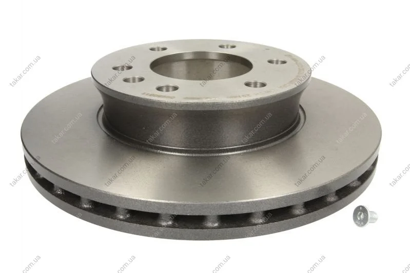 Гальмівний диск двосторонній на передній міст вентильований 6 BREMBO 09.9508.11 (фото 1)