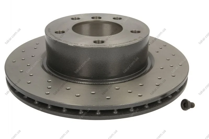 Торзмозной диск двухсторонний на передний мост вентилируемый 5 BREMBO 09.9752.1X (фото 1)