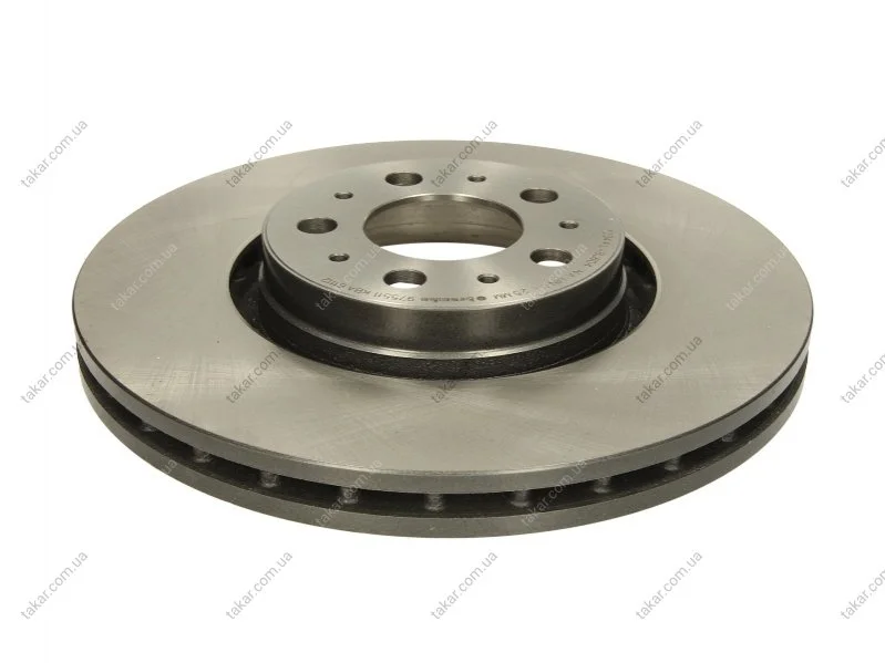 Торзмозной диск двухсторонний на передний мост вентилируемый 5 BREMBO 09975511 (фото 1)
