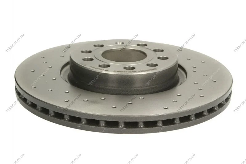 Гальмівний диск двосторонній на передній міст вентильований 9 BREMBO 09.9772.1X (фото 1)