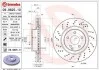 Гальмівний диск двосторонній на передній міст вентильований 5 BREMBO 09.9825.11 (фото 1)