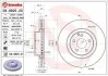 Гальмівний диск двосторонній на передній міст вентильований 5 BREMBO 09.9825.21 (фото 1)