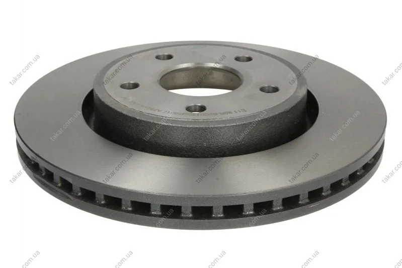 Гальмівний диск двосторонній на передній міст вентильований 5 BREMBO 09.A031.11 (фото 1)