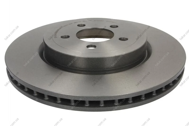 Торзмозной диск двухсторонний на передний мост вентилируемый 5 BREMBO 09.A404.11 (фото 1)