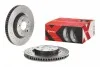 Торзмозной диск двухсторонний на передний мост вентилируемый 5 BREMBO 09.A417.1X (фото 2)