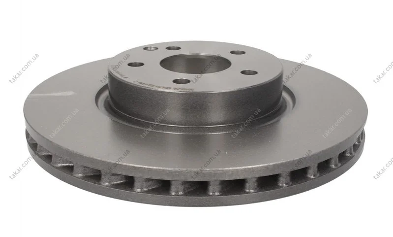 Гальмівний диск двосторонній на передній міст вентильований 5 BREMBO 09.A621.11 (фото 1)