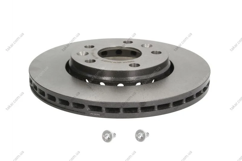 Гальмівний диск двосторонній на передній міст вентильований 5 BREMBO 09.A727.11 (фото 1)