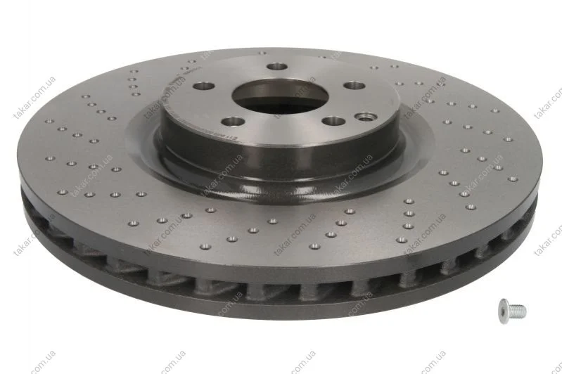 Гальмівний диск двосторонній на передній міст вентильований 5 BREMBO 09.A819.11 (фото 1)