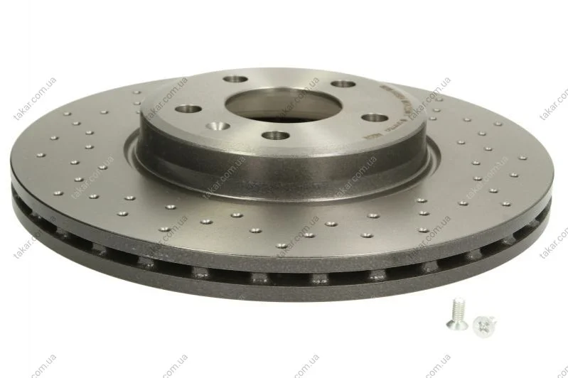 Торзмозной диск двухсторонний на передний мост вентилируемый 5 BREMBO 09.A820.1X (фото 1)