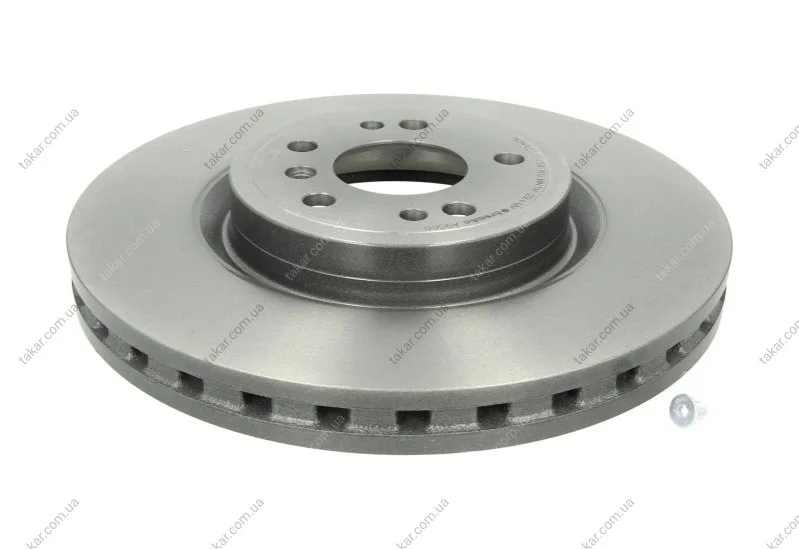 Гальмівний диск двосторонній на передній міст вентильований 5 BREMBO 09.A956.11 (фото 1)