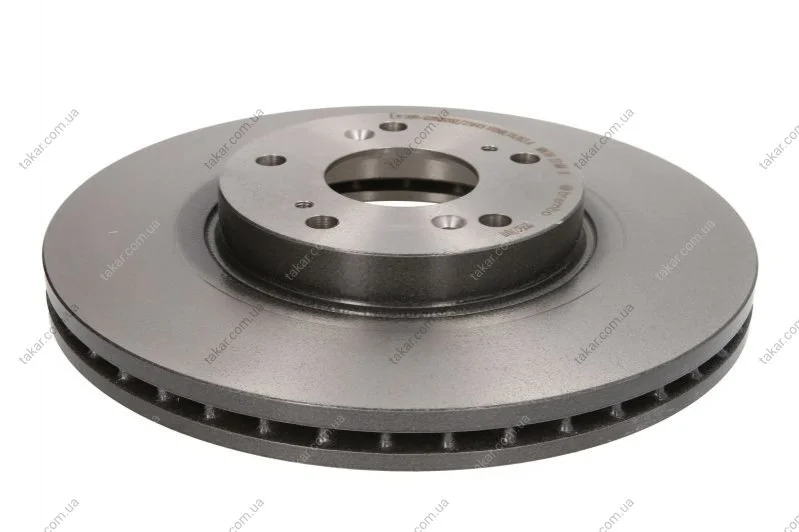 Торзмозной диск двухсторонний на передний мост вентилируемый 5 BREMBO 09.B270.11 (фото 1)