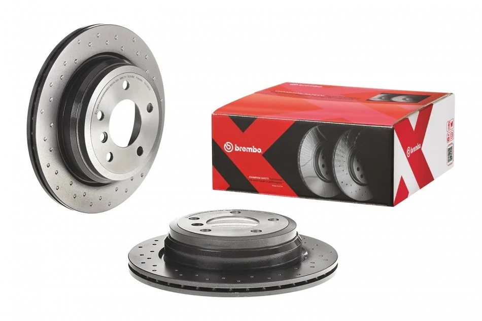 Гальмівний диск двосторонній на задній міст вентильований 5 BREMBO 09.B338.2X (фото 1)