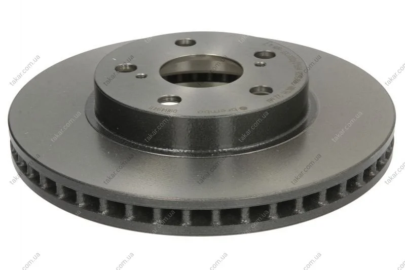 Торзмозной диск двухсторонний на передний мост вентилируемый 5 BREMBO 09.B494.11 (фото 1)