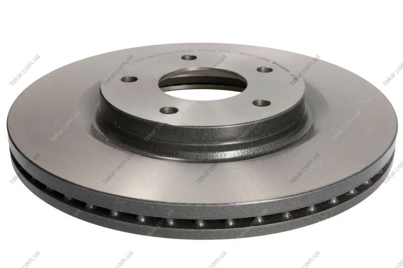 Гальмівний диск двосторонній на передній міст вентильований 5 BREMBO 09.B596.11 (фото 1)