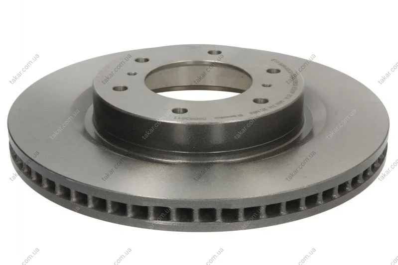 Гальмівний диск двосторонній на передній міст вентильований 6 BREMBO 09.B636.11 (фото 1)