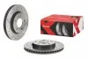 Гальмівний диск двосторонній на передній міст вентильований 5 BREMBO 09.B647.1X (фото 2)