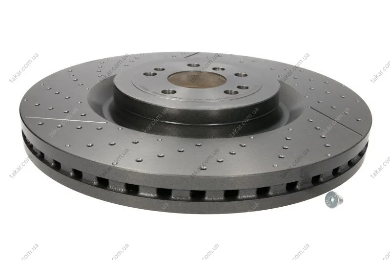 Гальмівний диск двосторонній на передній міст вентильований 5 BREMBO 09.B805.11 (фото 1)