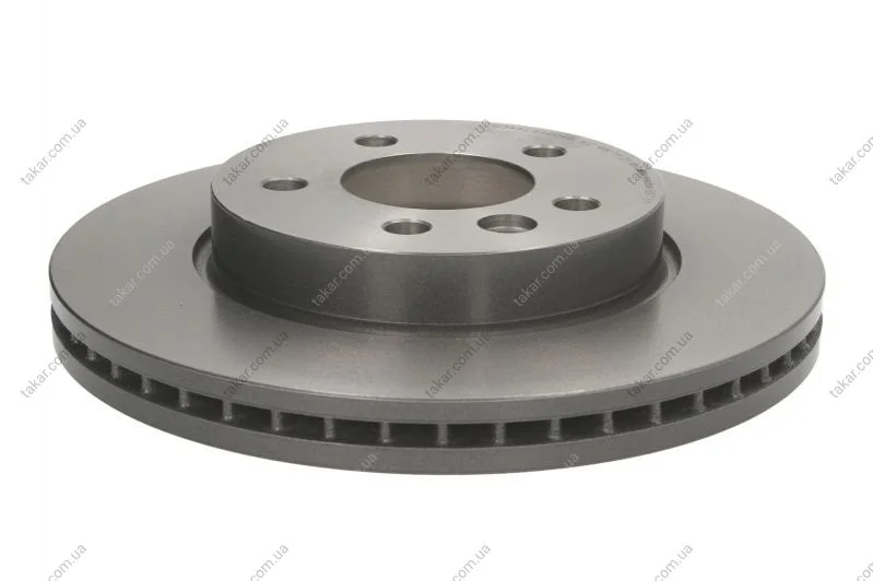 Гальмівний диск двосторонній на передній міст вентильований 5 BREMBO 09.B973.11 (фото 1)
