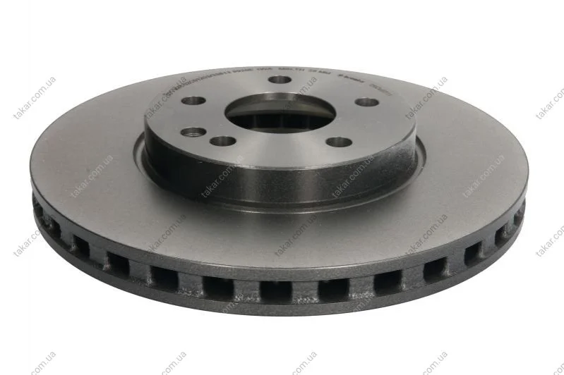 Торзмозной диск двухсторонний на передний мост вентилируемый 5 BREMBO 09.C063.11 (фото 1)