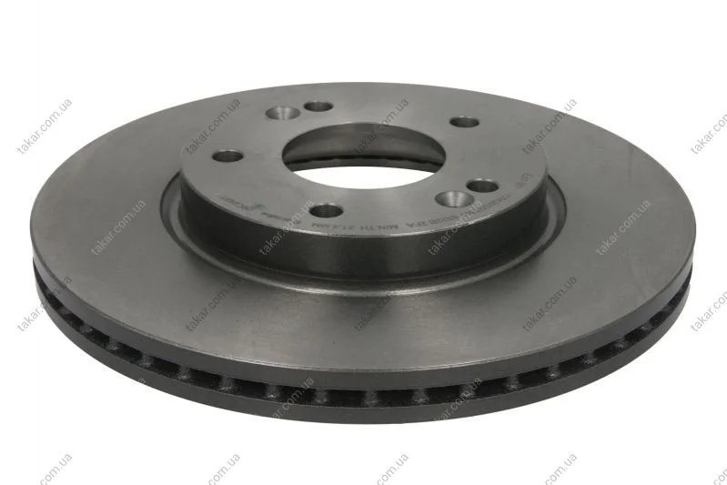 Гальмівний диск двосторонній на передній міст вентильований 5 BREMBO 09.C249.11 (фото 1)
