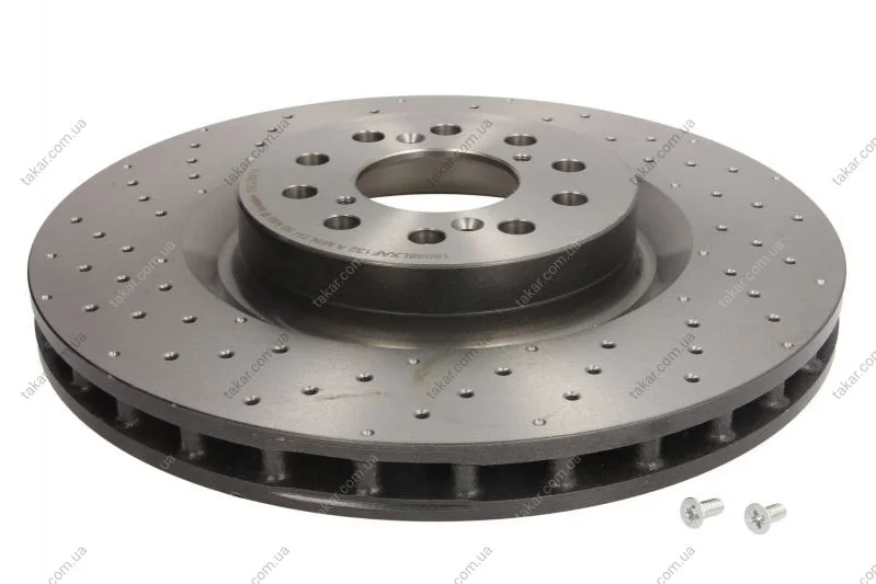 Торзмозной диск двухсторонний на передний мост вентилируемый 5 BREMBO 09.C338.11 (фото 1)